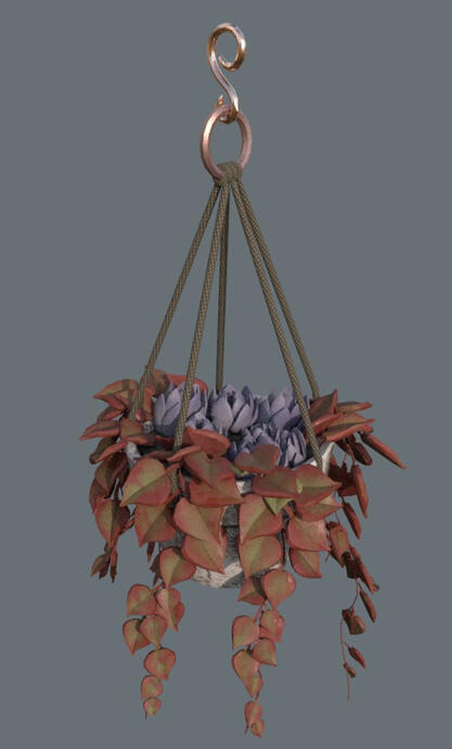 Hanging plant render